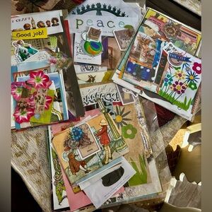Scrapbooking Assorted Designs Craft Kit Junk journal mixed media mystery supplie